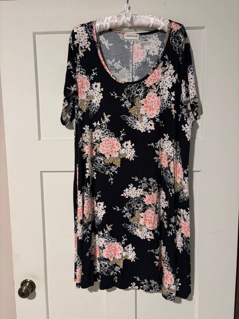 BUNDLE & SAVE! Black Dress with Pink Floral Print